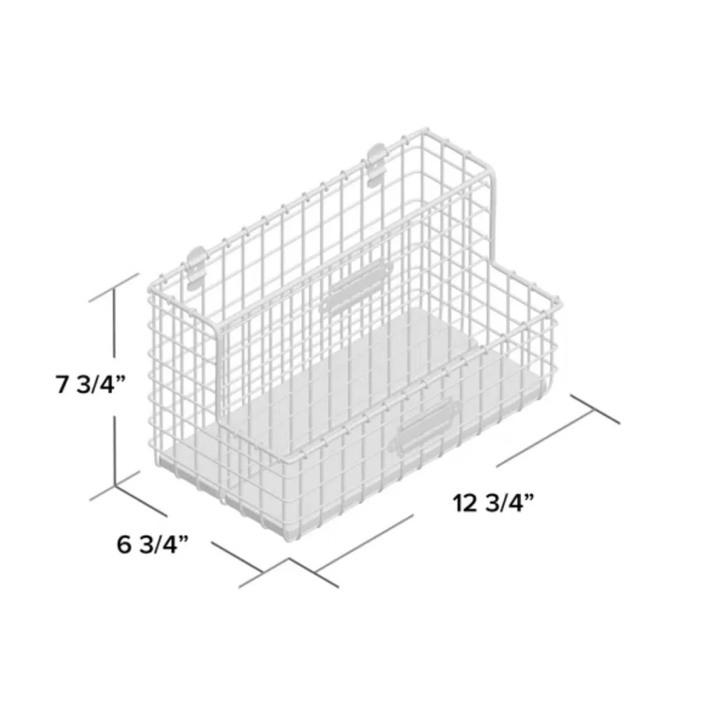 Adrit Wall Organizer with Wall Basket